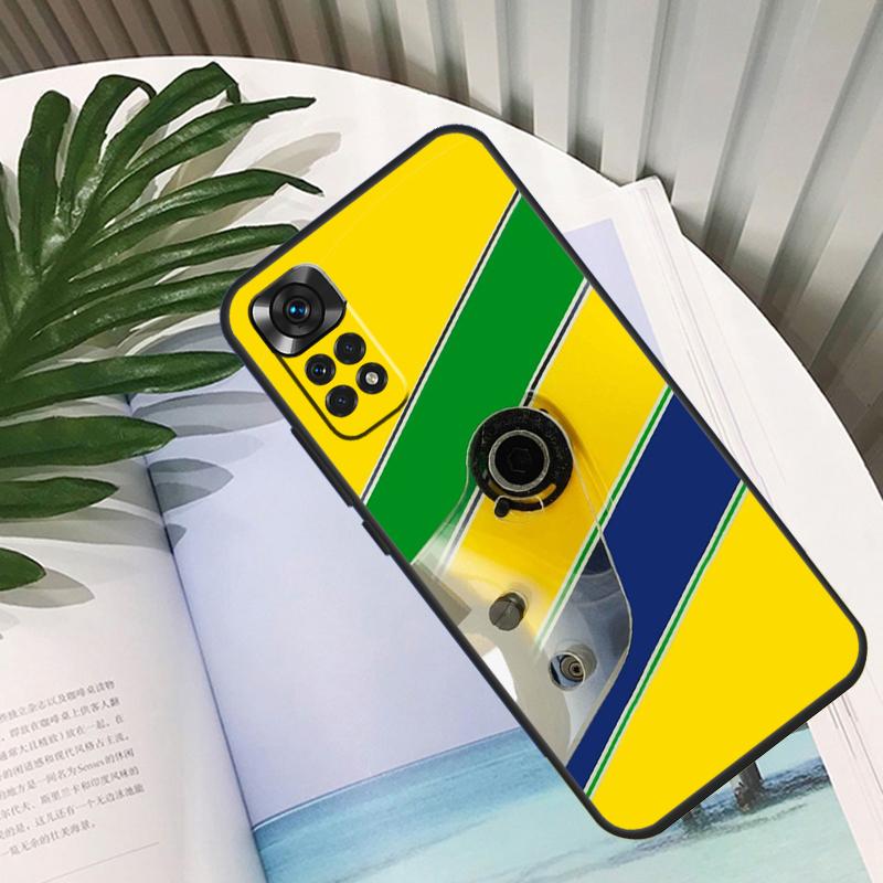 Racing Ayrton Senna Cover For Xiaomi Redmi Note 11 12 10 9 8 Pro Note 11S 10S 9S Redmi 10C 10A 9C 12C Back Case