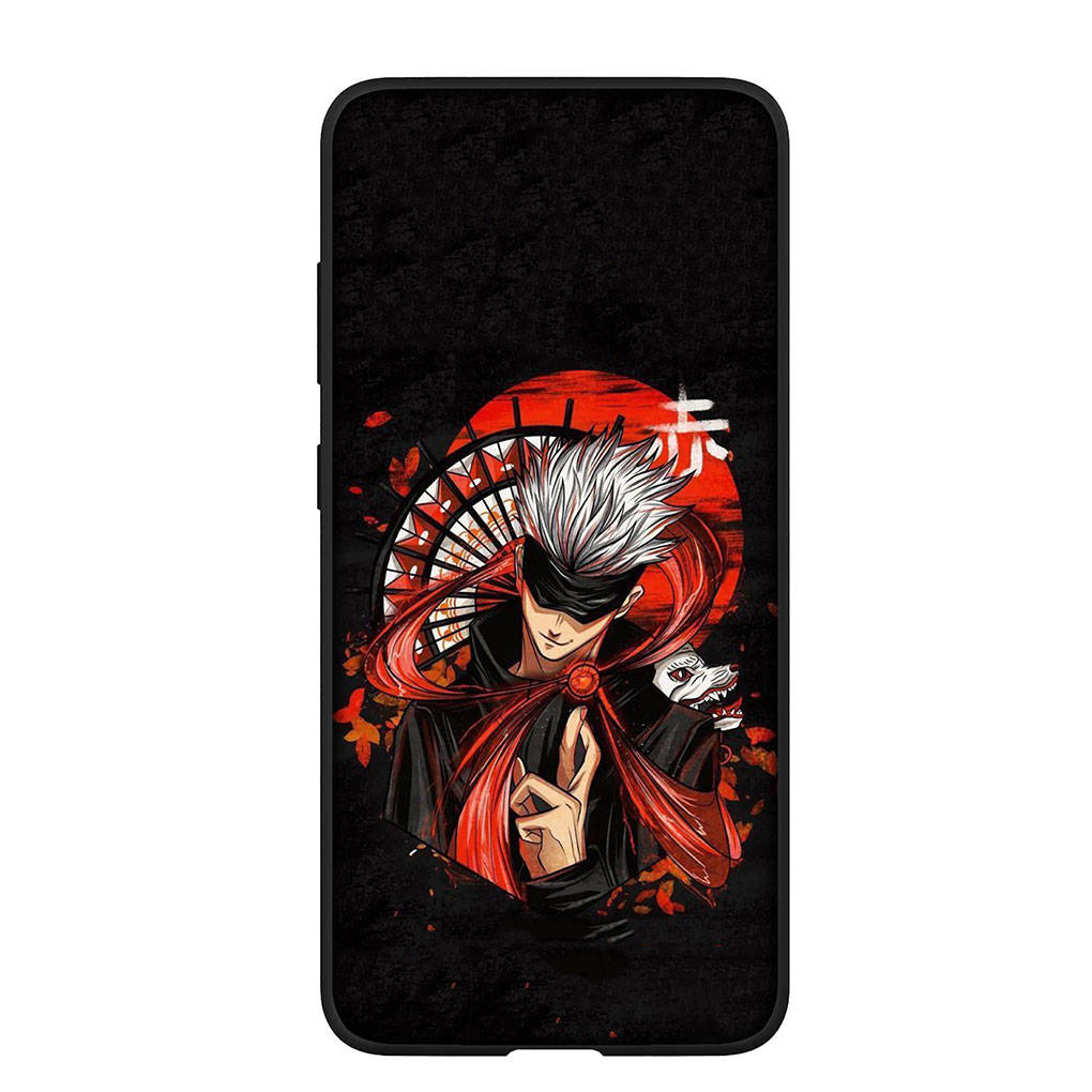 

Чехол для телефона Samsung Galaxy S25 S24 S23 iPhone 16 15 Xiaomi Redmi Note 14 13 12 16E X 11 Pro Max OPPO Moto Huawei Jujutsu Kaisen Gojo Satoru Cover for Redmi Note 12 Pro 5G аэро