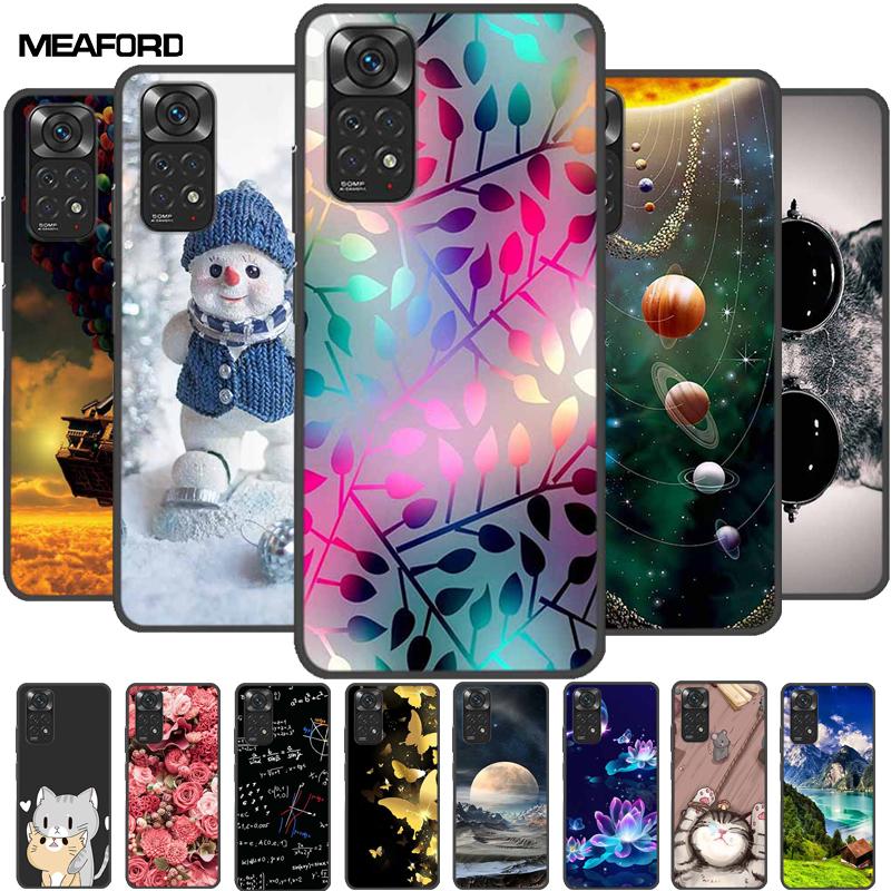 For Redmi Note 11 Cases Note11s Painted Soft TPU Silicone Phone Cases for Xiaomi Redmi Note 11 Pro 5G Cover Coque Note11s 4G Bag
