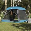 6 Person Family Cabin Tent Blue Waterproof
