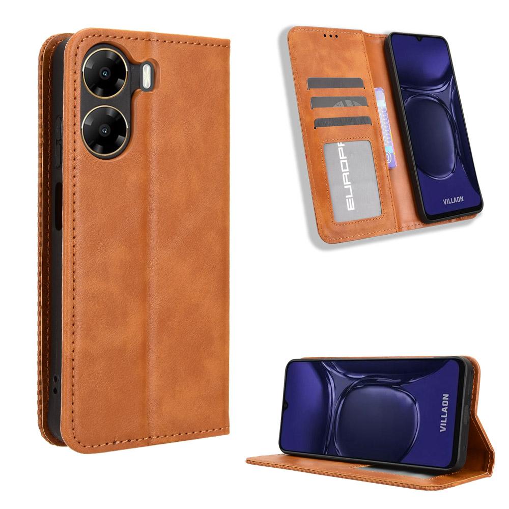 Flip Cover For Philips Essence 12 Leather Case [Flip Vintage Leather] Shockproof Durable Retro Phone Case