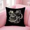 Classic Italian Brand MMoto Guzzi Cushion Cover Pillowcase Short Plush Invisible Zipper Room Sofa Cushion Cover