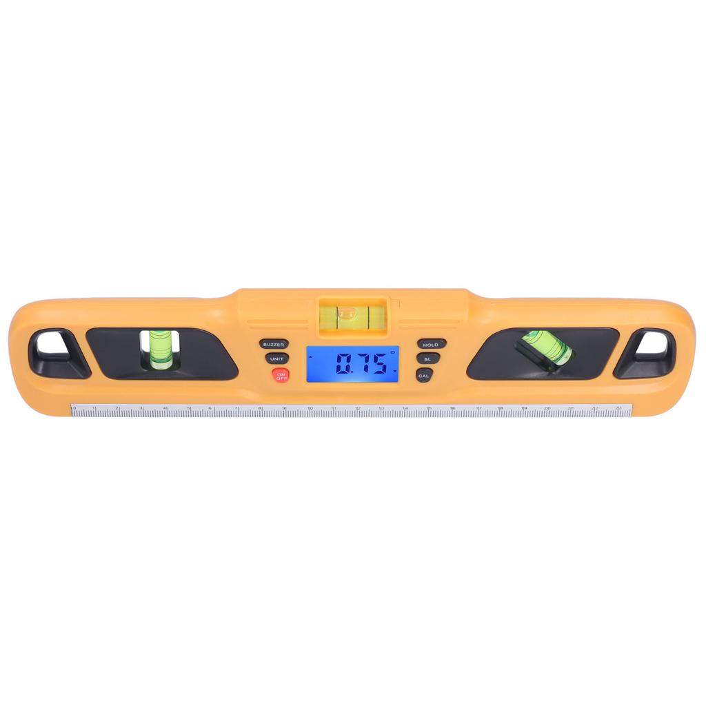 High Accuracy Magnetic Spirit Level Levelling Instrument Mini Digital Protractor for Home Decoration Garden WorkOrange