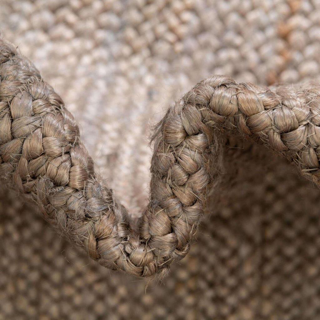 Covor Rug Runner 100% Iută Naturală Împletit Manual Covor Modern cu Aspect Rustic Covor de Zonă