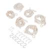 6er Pack Makramee Pflanzenampel Baumwolle Blumentopfhalter Indoor Hängepflanzkorb mit Holzperlen
