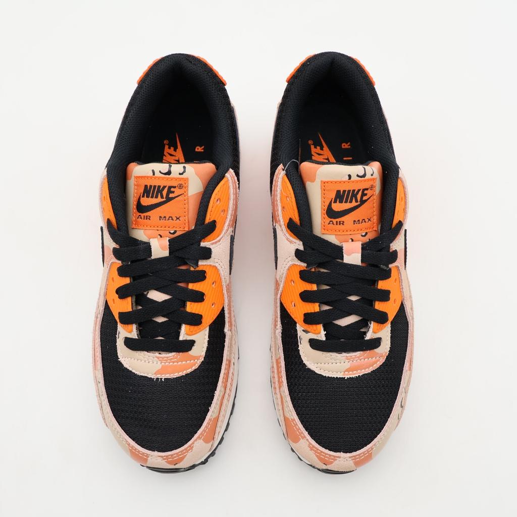 IF1721-201 Nike Air Max 90 PRM Bio Beige Safety Orange Phantom Black (Men's)