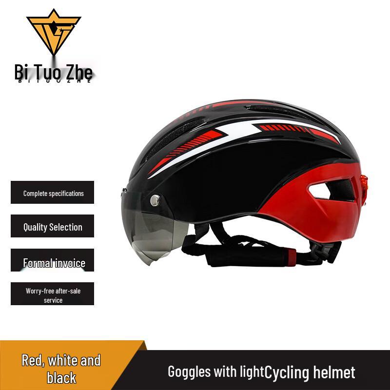 Bitozhe Cycling Helmet with Integrated Light & Visor