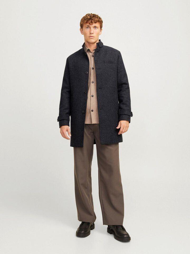 Пальто Jack & Jones Melton Coat (12258672) Jjemelton Wool Coat Sn (12258672) темно-серый меланж