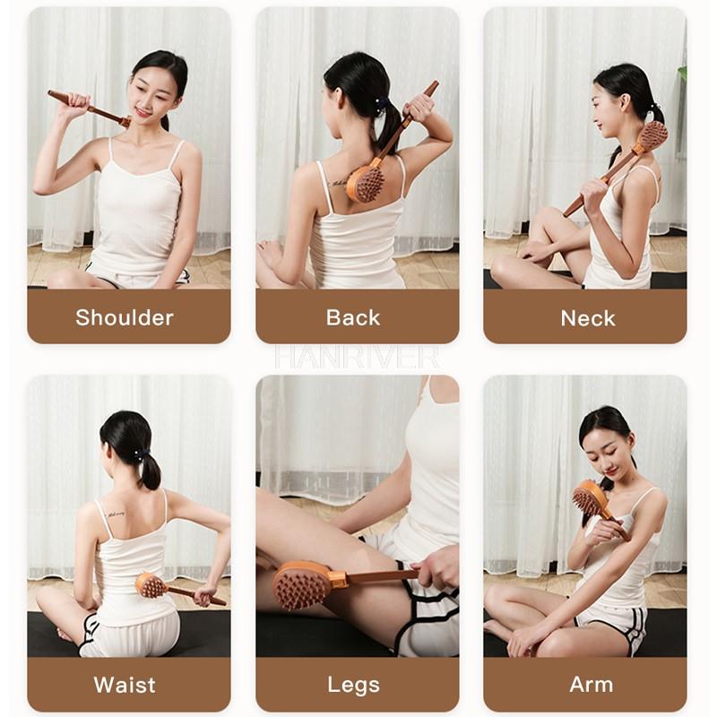 Massage Hammer Meridian Hand-Held Cervical Spine Back Leg Massage Telescopic Scratche Stick for Itch Extendable Antibacterial