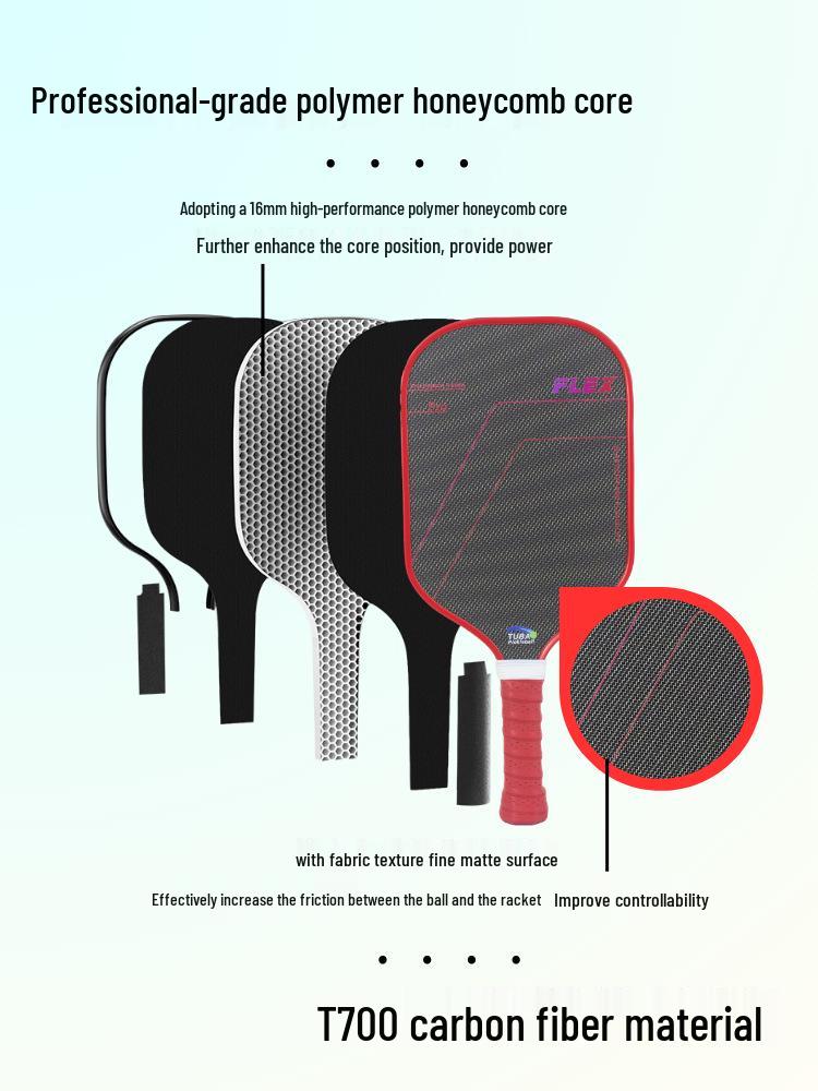 T700 Carbon Fiber Pickleball Paddle Set - Advanced K-Pattern Matte - In Stock Sports Equipment