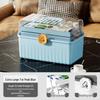Multi-Layer Portable Medicine Box - Large Capacity First Aid & Epidemic Prevention Storage