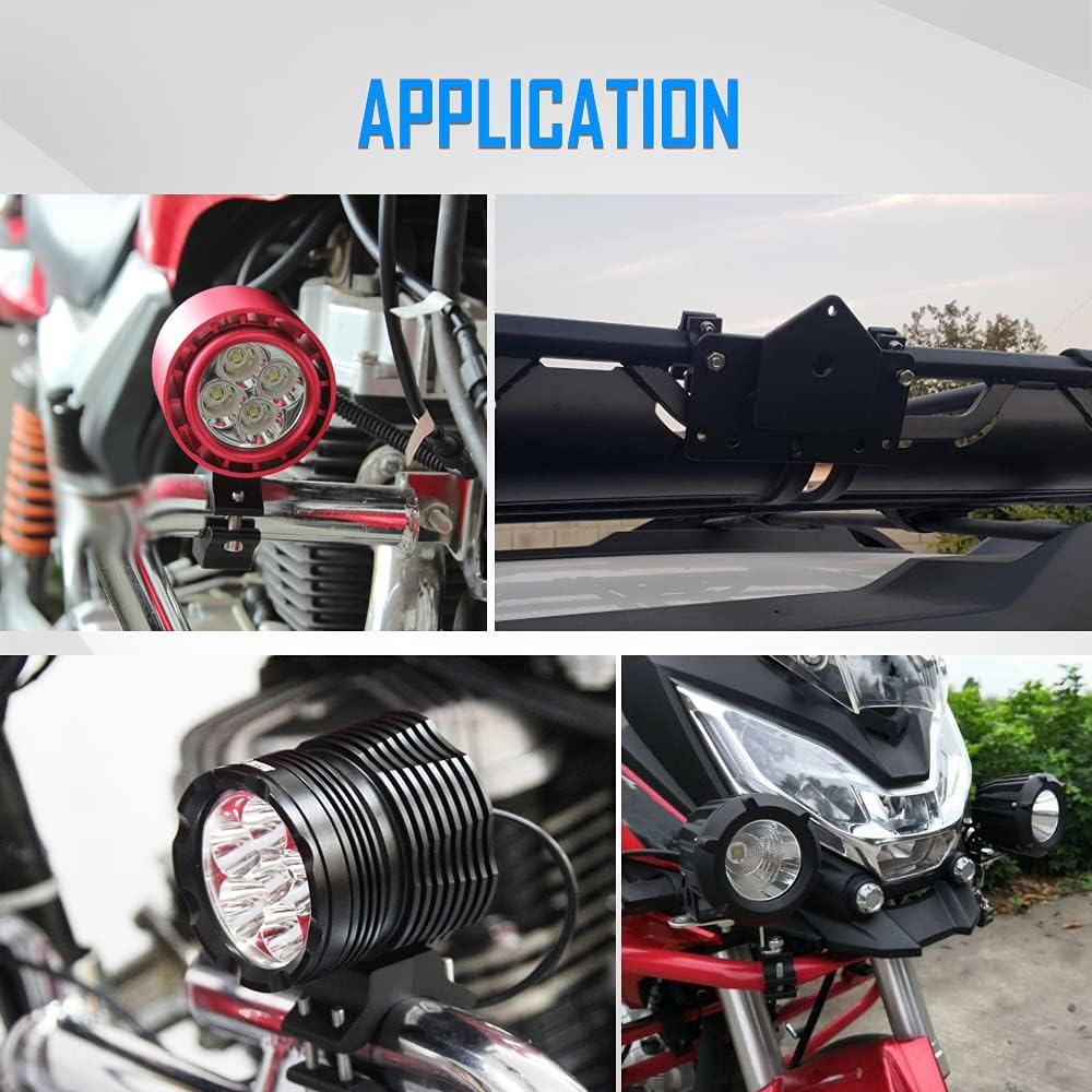 0,7-2 Zoll Universal Motorrad Scheinwerferhalterung Modifizierte Stoßstangen Scheinwerferhalterung Zusatzscheinwerfer Verlängerungsstange Rahmen Zubehör