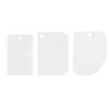 3PCS PP Baking Scraper Set Food Grade Non Stick Surface Cream Dough Spatula Easy Clean Hanging Hole Dough Scraper Cutter Baking