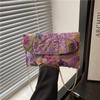 2025 New Chinese National Style Woven Straw Flower Bag - Versatile Women's Chain Shoulder & Crossbody Envelope Bag