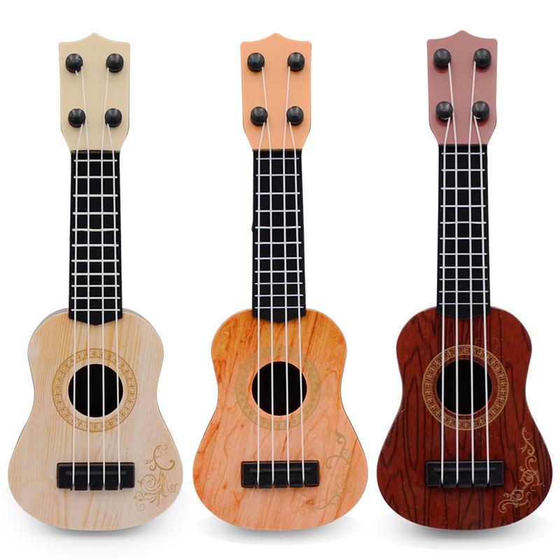 

Ukulele Toy Children S Small Guitar Model, Music Enlightenment Instrument Guitar Toy, Mini Four-String Guitar