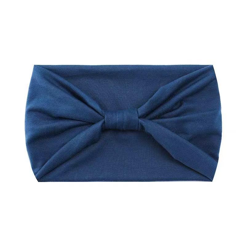 Solid Color Elastic Sport & Yoga Headband - Sweat-Absorbing Wide Edge Hair Tie & Fashion Accessory