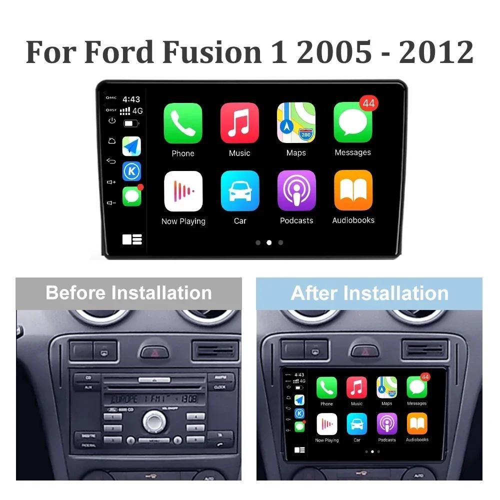 For Ford Fusion 1 2005 - 2012 Android 13 Auto Radio Car Multimedia Player GPS Navigation Screen DSP Stereo 4G LET BT Carplay DVD