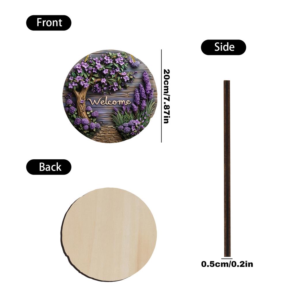 2D Plane Wooden Welcome Door Hanging, Home Window Wall Decoration