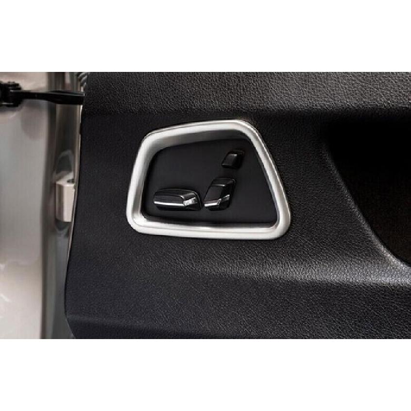Cover Trim Car Inner Seat Adjust Frame For BMW 5 Series 2011-17 Silver Titanium