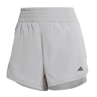 Womens/Ladies Lux Stretch Woven Zip Pocket Sweat Shorts