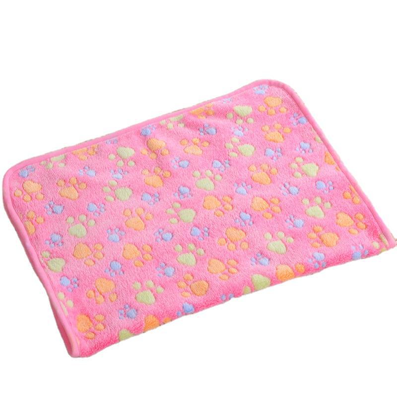 Autumn & Winter Warm Coral Fleece Dog Blanket