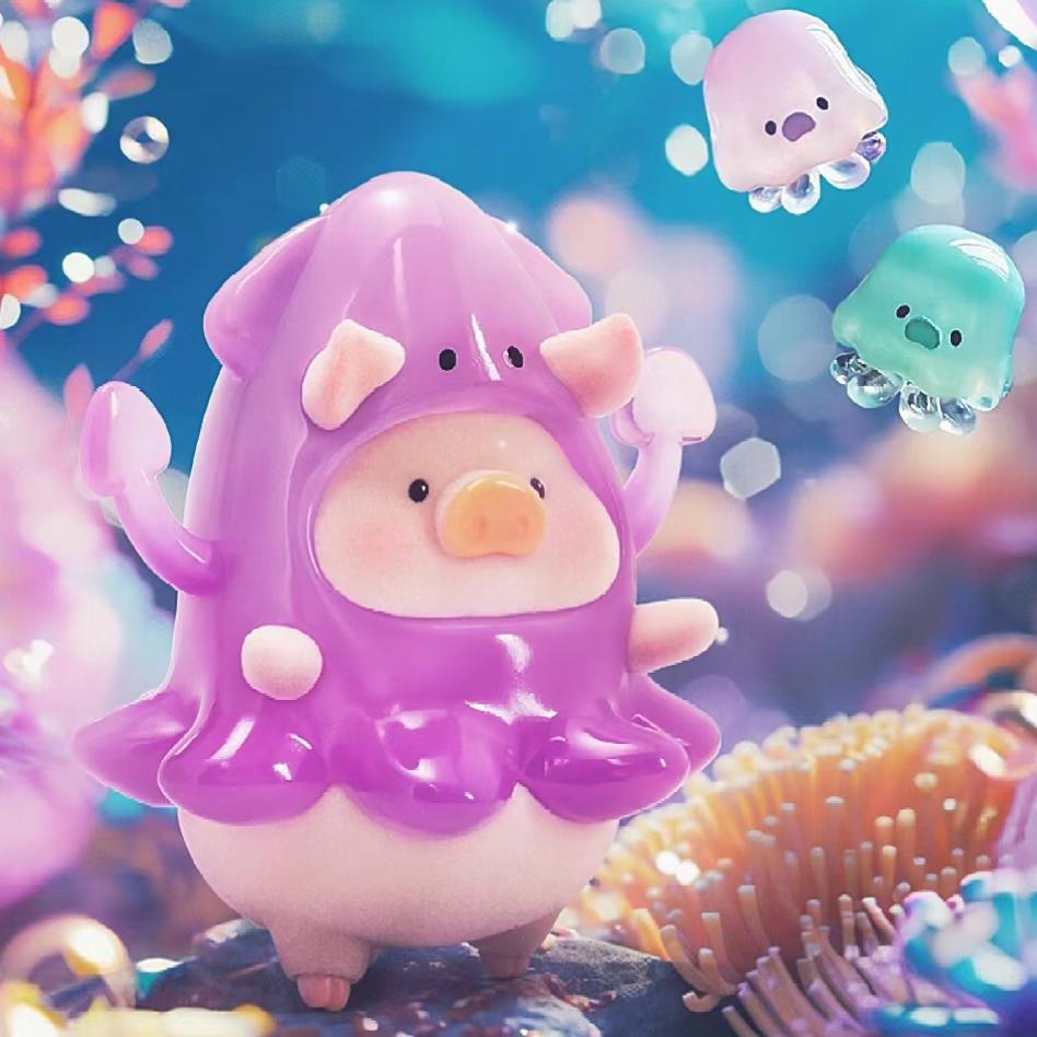 New Original Lulu The Piggy Ocean Series Blind Box Figure Trendy Doll Collected Figure Accessories Toy Children Birthday Gift