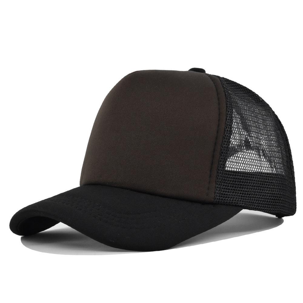 Fashion Desgin Solid Color Sponge Baseball Cap Net Cap Curved Brim Hat Sun Hat Light Mesh Sun Cap Outdoor Women Men