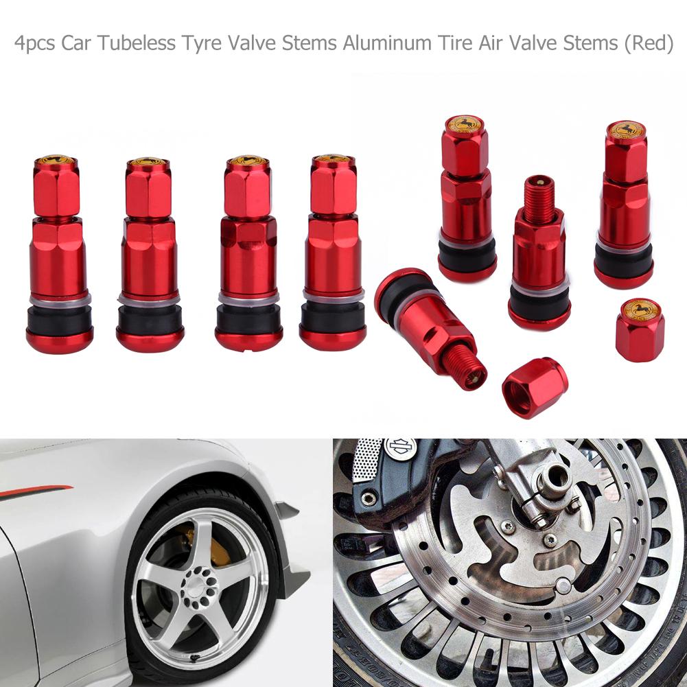 4pcs Car Nipple Caps Universal Metal Car Motorcycle Tubeless Wheel Tyre Valve Stems Caps Tire Air Valve Stems Valve Stems Caps Valve Stems 1