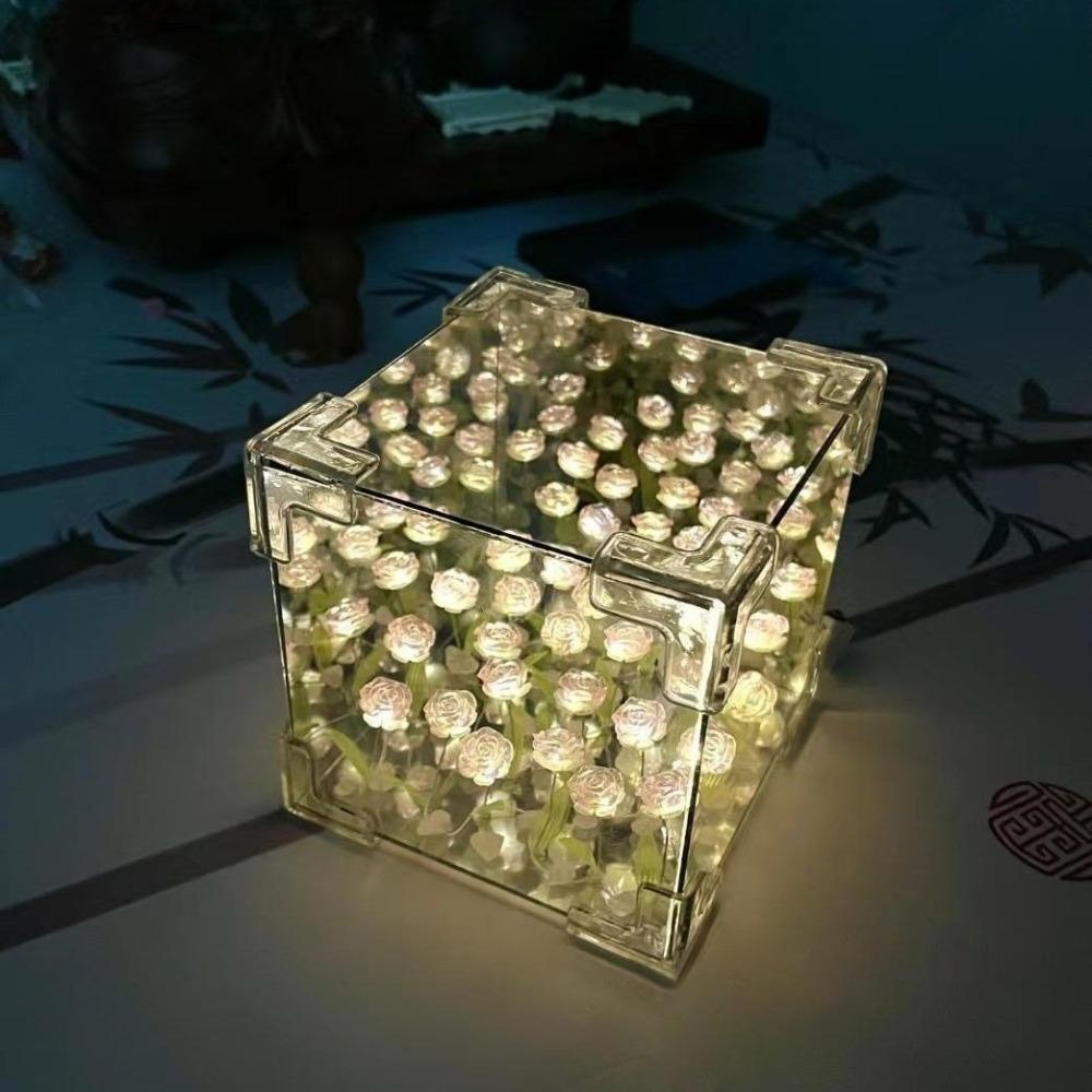 

20 Квітів Світлодіодна Декоративна Нічна Лампа Без Подарункових Пакетів Дзеркальне Світло Подарунки на День Народження