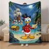 1pc, Disney's Scrooge McDuck Treasure Map Blanket, Perfect for All Seasons, Home Decoration, Blanket, Versatile & Cozy for Bedroom, Living Room, Trave