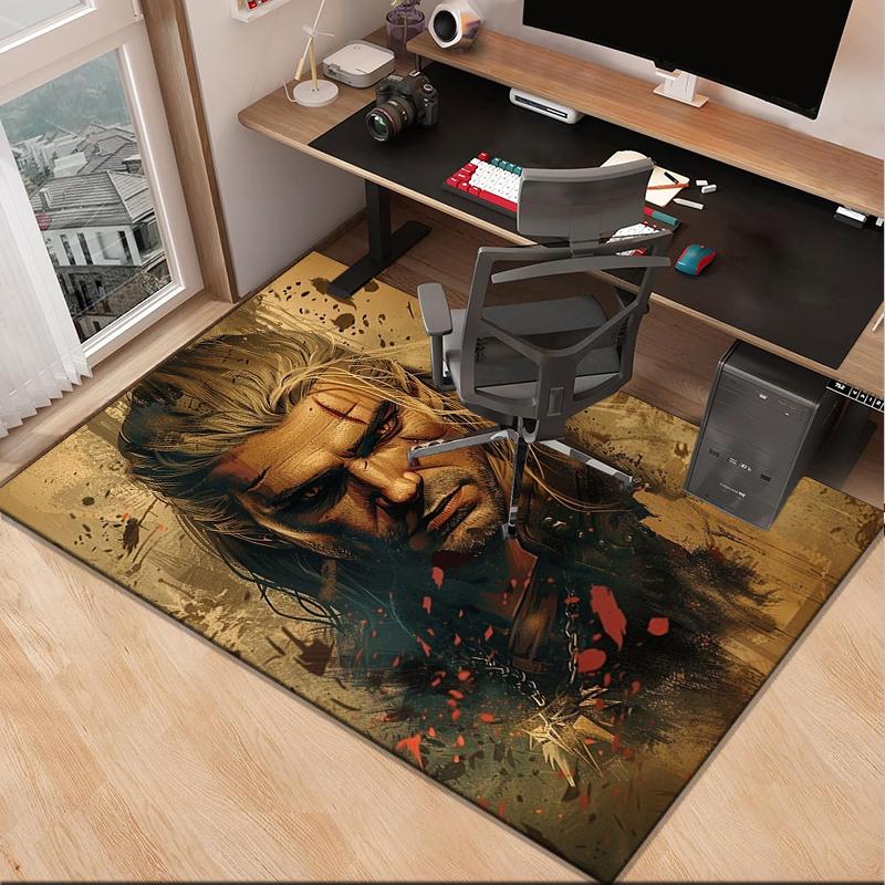 wizard dragon Office Rug Chair Mat, Game Carpet, Suitable for Front Door, Bedroom, Living Room, Desk, Holiday Gift