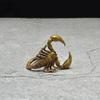 Retro Classical Copper Scorpion Ornament Animal Figurines Miniatures Tea Pet Vintage Brass Crafts Desk Decorations Accessories