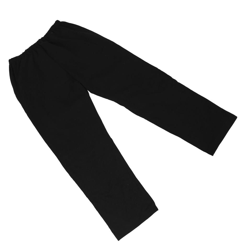 Elderly Urine Bag Pants 2 Sides Inner Pockets Long Cystostomy Pants for 2000ml Urine Bag Black XL