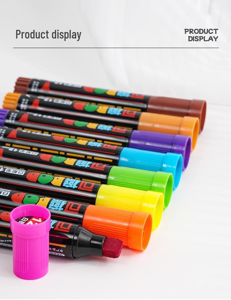 Shield 12mm Wide Tip Whiteboard Marker - Erasable, Refillable, Water-Based Pen for Teachers and Drawing Boards