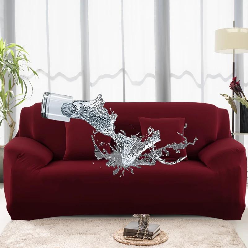 1/2/3/4 Seats Sofa Couch Cover Waterproof Elastic Corner Sofa Covers L Shaped Sofa Slip Cover Protector Bench Cover Thin Fabric