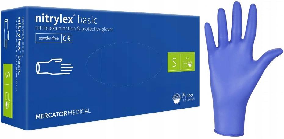 Nitrile Gloves 100 Pcs Nitrylex Basic Dark Blue 7
