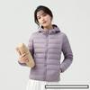 Witte Ganzendons Jas Winter Pufferjas voor Dames Mode Slank Lichtgewicht Winddicht Draagbaar Koud Weer Jas