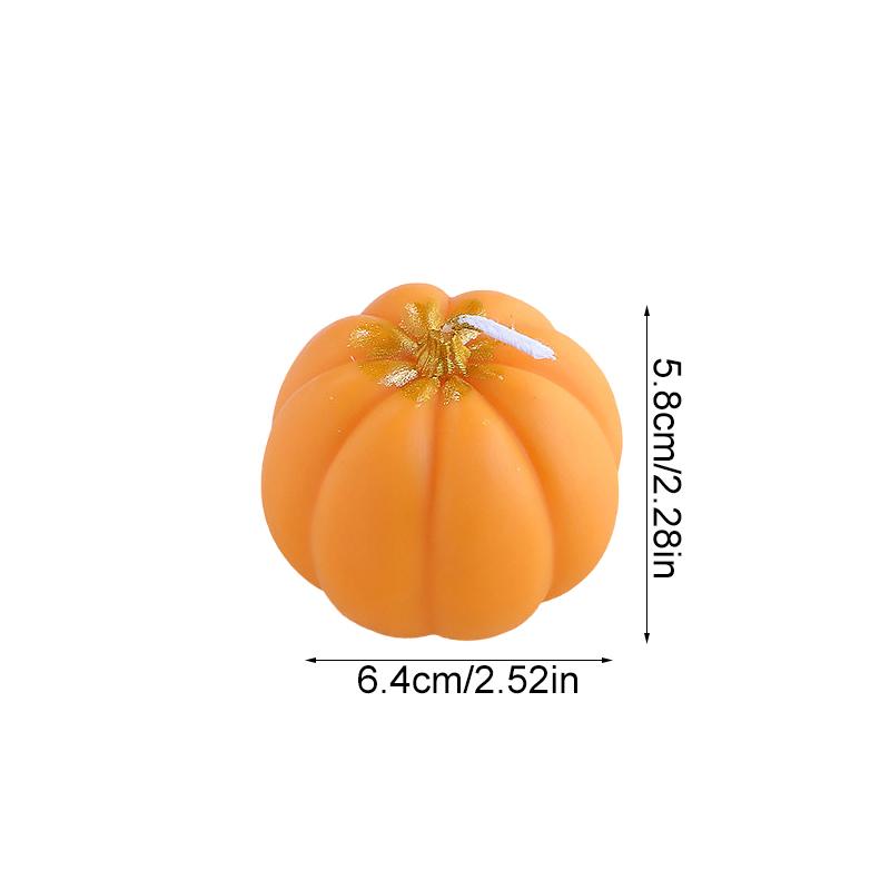 Halloween Pumpkin Shape Festive Atmosphere Aromatherapy Pastoral Style Smokeless Candles Gift Multicolor