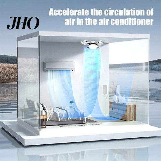 Ventilatore da Soffitto con Luce 3/4/5 Pale e Telecomando, 2-in-1 LED Silenzioso tipo Drone per Ventilazione Soggiorno, Pale Pieghevoli, 3 Velocità Dimmerabile, Attacco E27 per