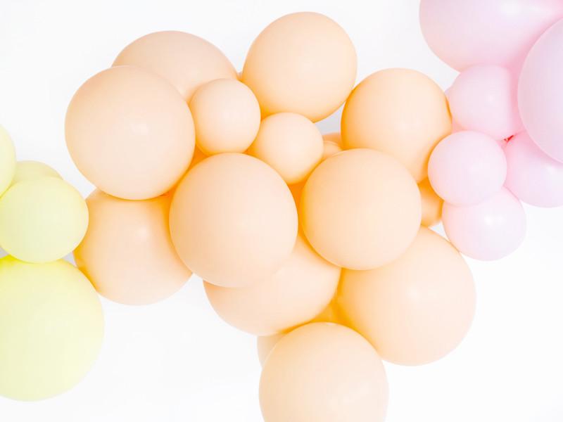 Balony 23Cm, Pastel Peach Cream (1 Op. / 100 Szt.)