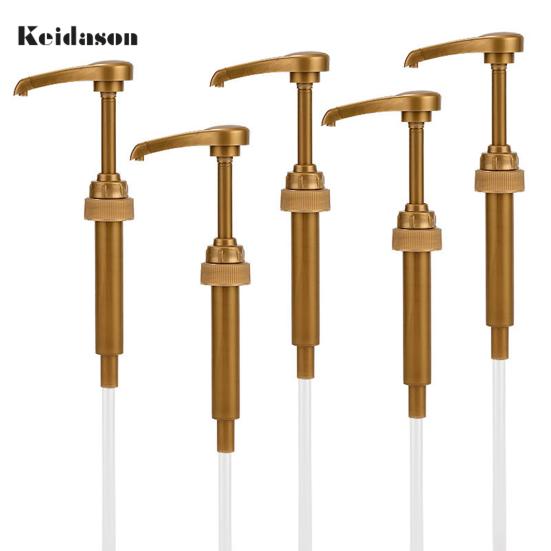 8Pcs Easy to Use Detachable PP Plastic Syrup Dispenser Sugar Press Bottle Pump Head Kitchen Supplies