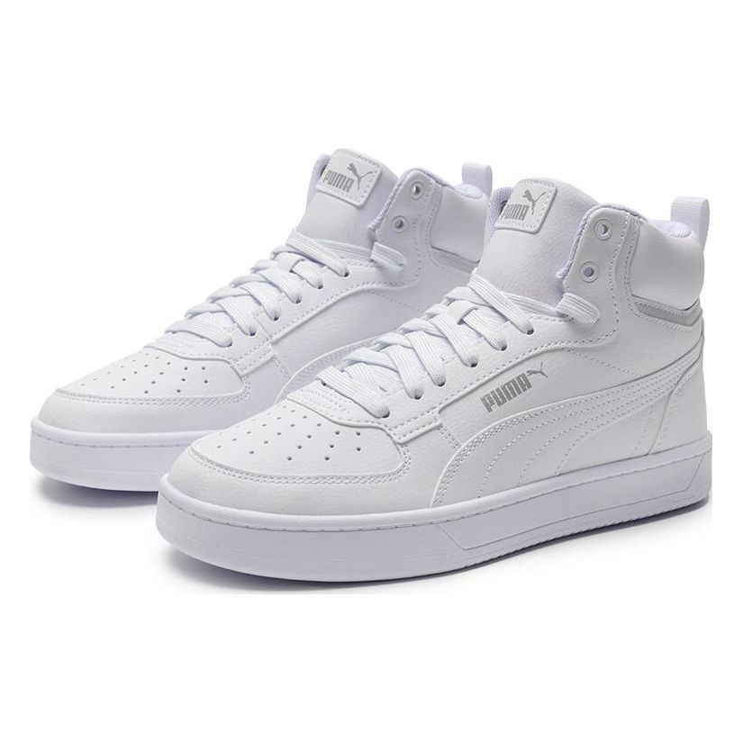 Puma Caven Series Mid Top Sneakers Unisex Sneakers White Silver 392291-02