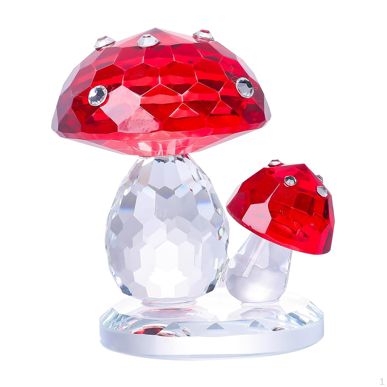 

Имитация хрустальной статуи гриба, художественное ремесло, коллекционный подарок, миниатюрная статуэтка, украшение для дома