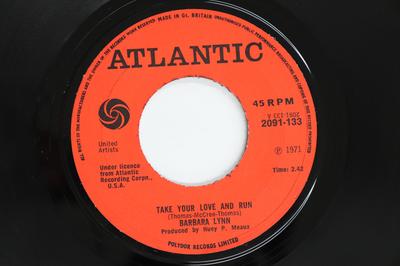 7inch Single BARBARA LYNN - Take Your Love And Run 2091133 Atlantic 1971 VK Soul/Funk Gebruikt