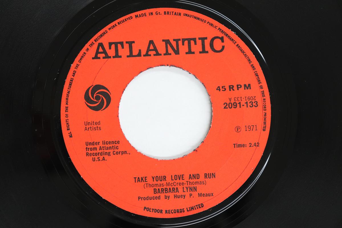 7inch Record BARBARA LYNN - Take Your Love And Run 2091133 Atlantic 1971 UK Soul/Funk Used