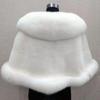 Comodo Cappotto a Mantella Soffice da Donna Invernale Scialle di Pelliccia Sintetica alla Moda Autunno Inverno Caldo