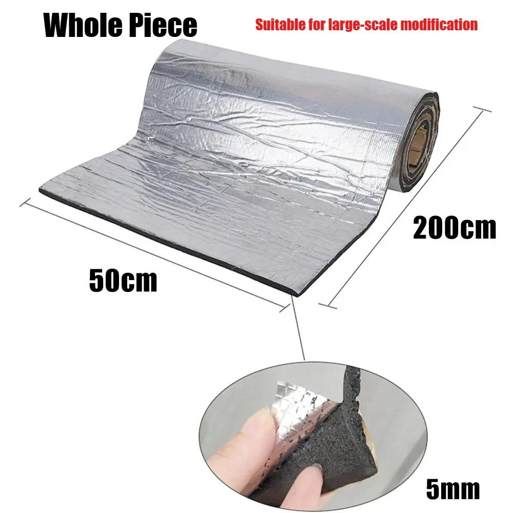 2*0.5M 5/10mm Car Sound Mat Proofing Deadener Heat Insulation Mat for Auto Van Deadening Insulation Mat Car Accessories Interior