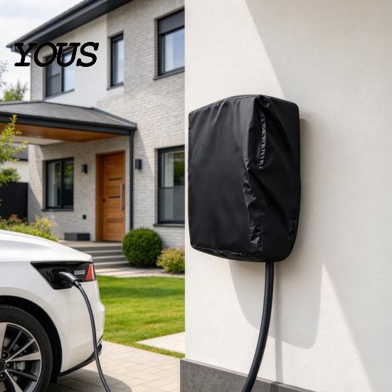 Anti Fouling Charging Point Protector Car Station Dust Cover, Universal Waterproof Oxford Cloth Protective Ev Cover Shield, Drawstring Design