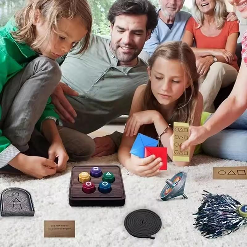 Korean Folk Game Sets Dice Party Game Props Square Circle Triangle Family Party Game Props Korean Play Hot Decor