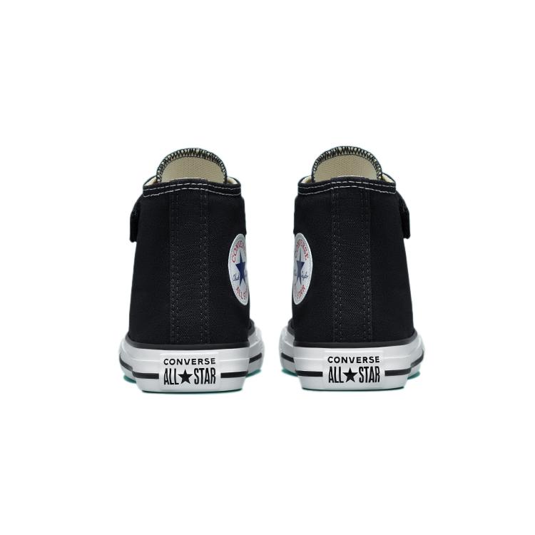Converse Chuck Taylor All Star 1V Abrasion Resistant High Top Kids Canvas Shoes Black White Kids' 372883C